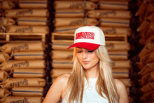 Load image into Gallery viewer, Red &amp; Cream Cap
