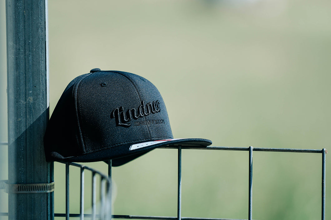 Black on Black Lindner logo cap