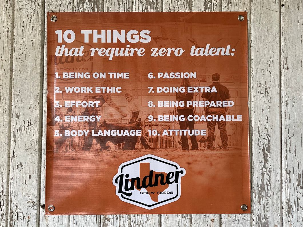 10 Things that require no talent on a Vinyl Banner